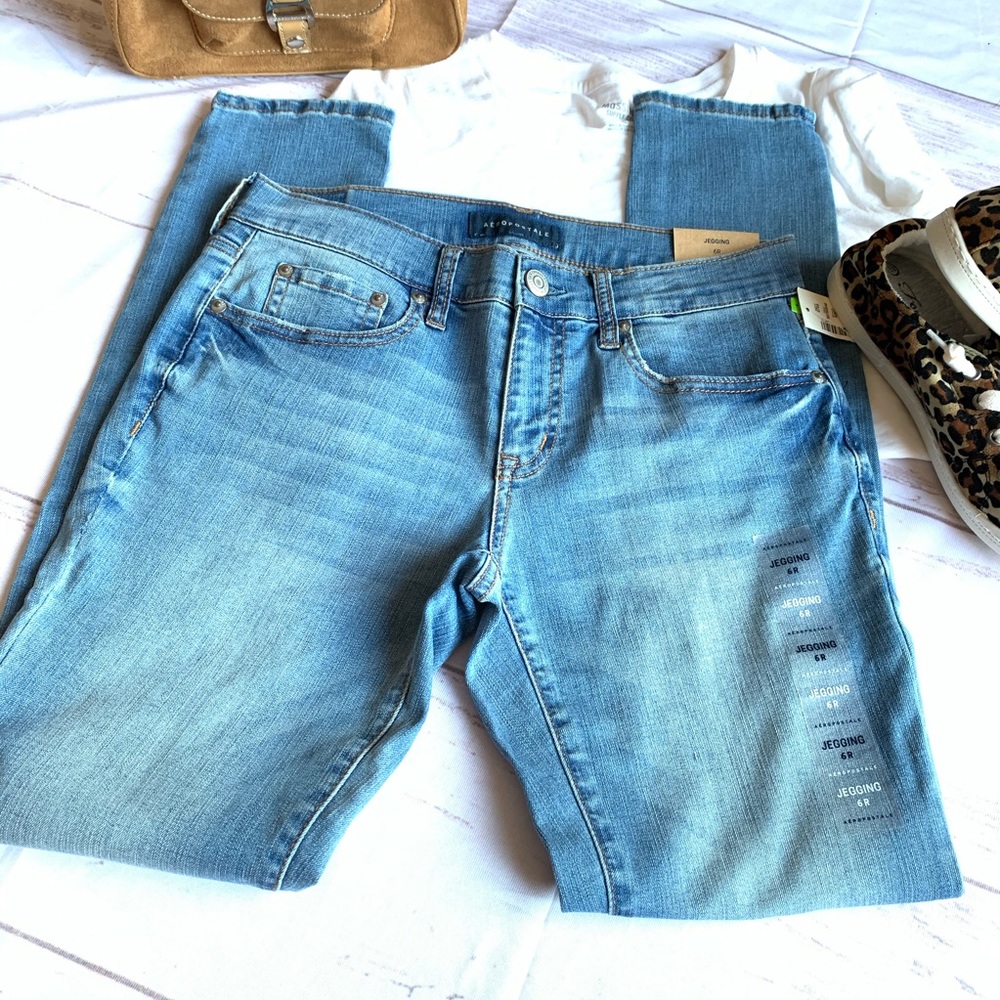 AEROPOSTALE SKINNY JEAN JEGGING MEDIUM WASH SIZE 6
